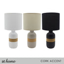 Glaiza Ceramic Table Lamp Linen Shade