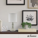 Contemporary Ceramic Table Lamp Linen Shade - Sunstreet