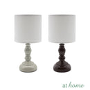 Contemporary Ceramic Table Lamp Linen Shade - Sunstreet