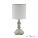 Contemporary Ceramic Table Lamp Linen Shade - Sunstreet