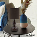 Contemporary Ceramic Table Lamp Linen Shade - Sunstreet