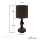 Contemporary Ceramic Table Lamp Linen Shade - Sunstreet
