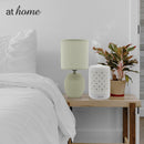 Zandara Ceramic Table Lamp Linen Shade - Sunstreet