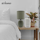 Zandara Ceramic Table Lamp Linen Shade - Sunstreet