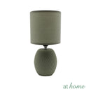 Zandara Ceramic Table Lamp Linen Shade - Sunstreet