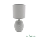Zandara Ceramic Table Lamp Linen Shade - Sunstreet