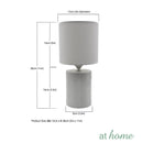 Zuellig Ceramic Table Lamp Linen Shade - Sunstreet