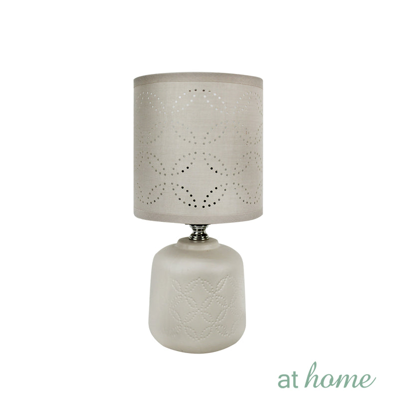 Zachary Ceramic Table Lamp with Linen Shade