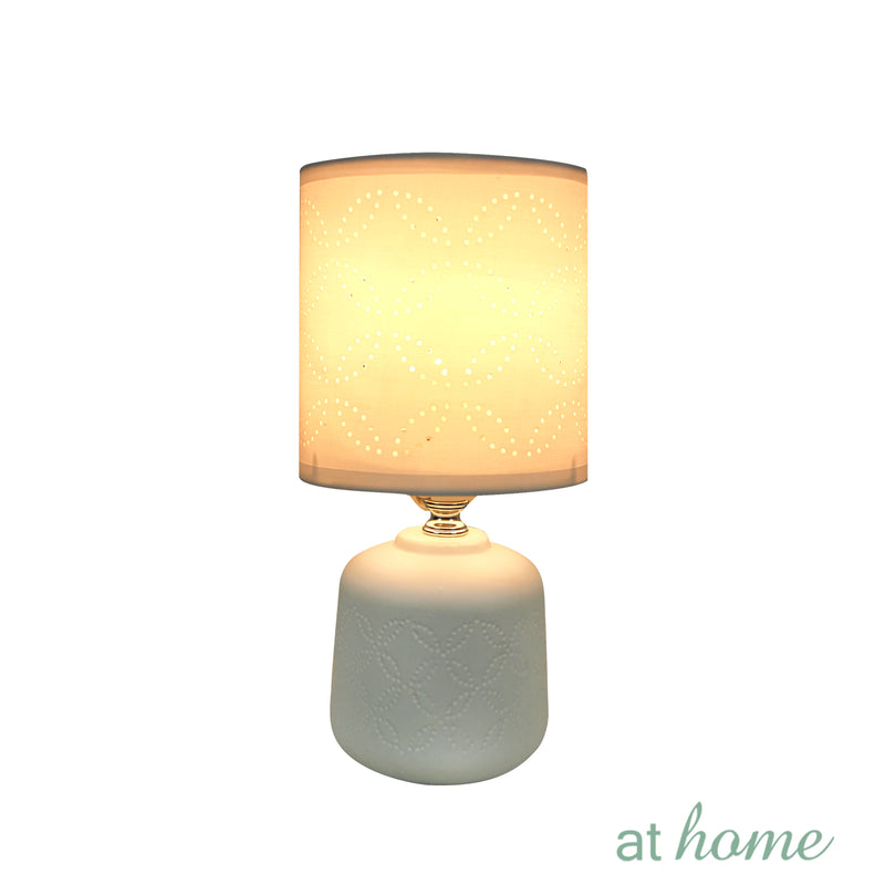 Zachary Ceramic Table Lamp with Linen Shade