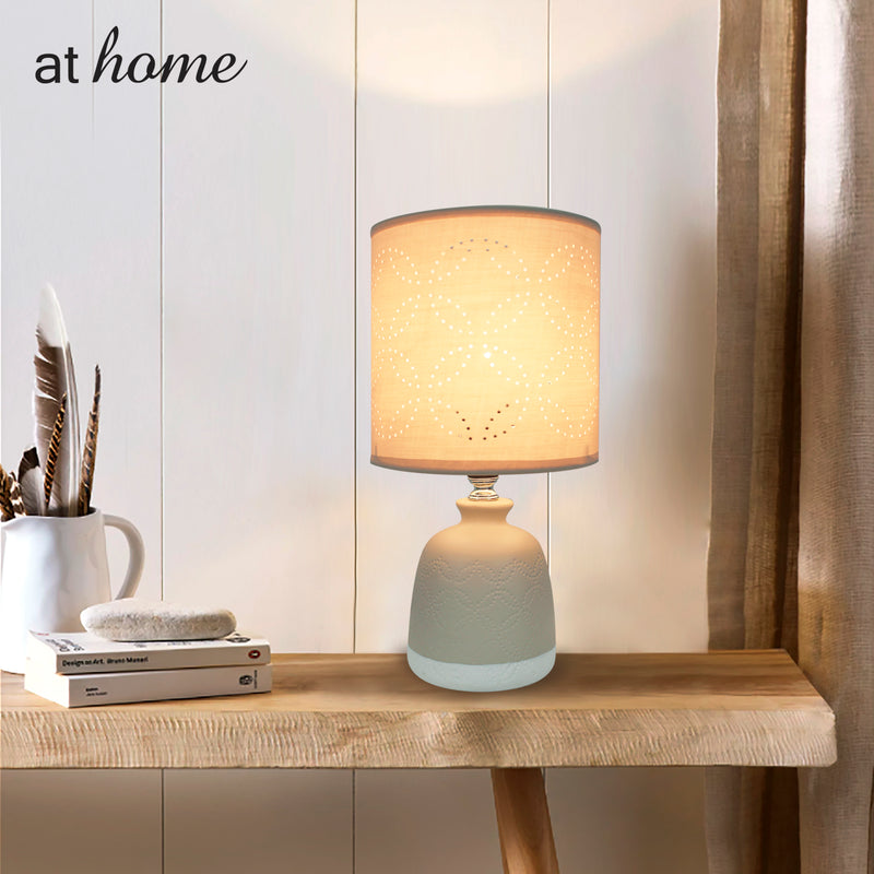 Ziggy Ceramic Table Lamp with Linen Shade