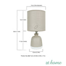 Ziggy Ceramic Table Lamp with Linen Shade