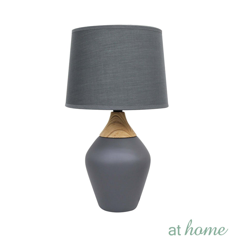 Rio Ceramic Table Lamp With Linen Shade