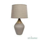 Rio Ceramic Table Lamp With Linen Shade