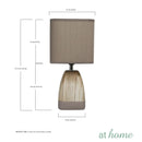 Rio Ceramic Table Lamp With Linen Shade