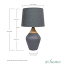 Rio Ceramic Table Lamp With Linen Shade