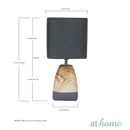 Rio Ceramic Table Lamp With Linen Shade