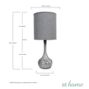 Rav Ceramic Table Lamp With Linen Shade