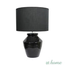 Deluxe Arena 24 Inches Ceramic Table Lamp with Linen Shade
