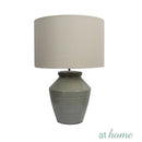 Deluxe Arena 24 Inches Ceramic Table Lamp with Linen Shade
