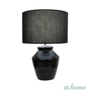 Deluxe Arena 24 Inches Ceramic Table Lamp with Linen Shade