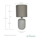 [SALE] Moscow Ceramic Table Lamp with Linen Shade