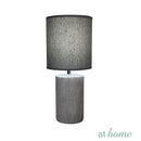 Mosk Ceramic Table Lamp with Linen Shade