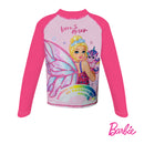 Barbie Long Sleeved Rashguard Boyleg Set w/ Back Zipper
