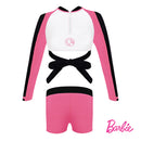 Barbie Long-sleeved Rashguard with Crisscross Self Tie Ribbon