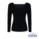 Dazzling Berry Square Neck Long Sleeved Rashguard with Removable Pads