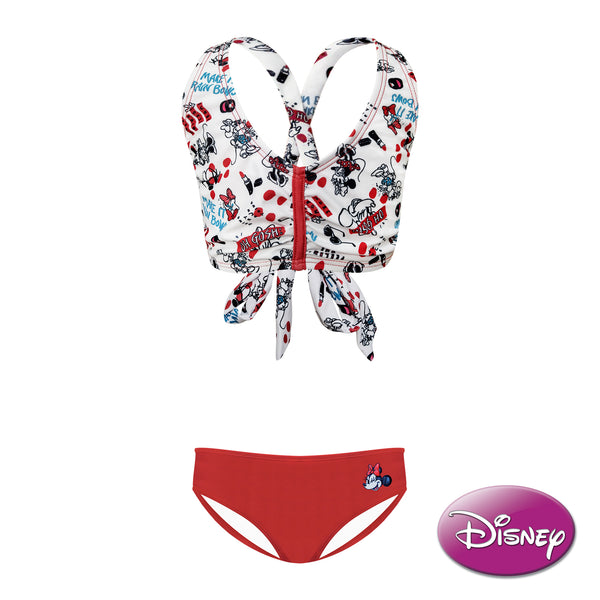Minnie Mouse Bikini Set with Self Tie Back Ribbon