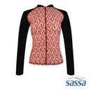 Fiery Summer Full Zipped Long Sleeved Rashguard with UPF 50