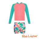 Tropical Party Rashguard with Boyleg Set