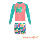 Tropical Party Rashguard with Boyleg Set