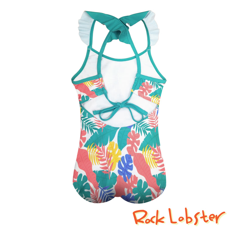 Tropical Party One Piece with Ruffles
