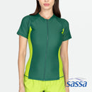 Winter Sunset Short Sleeved Rashguard w/ Full Zipper