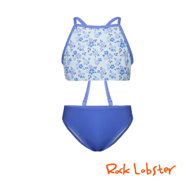 Mellow Blooms High Neck Top & Bikini Set - Sunstreet