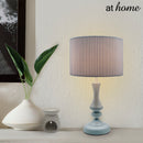 Lyka 17 Inches Metal Table Lamp w/ Linen Shade