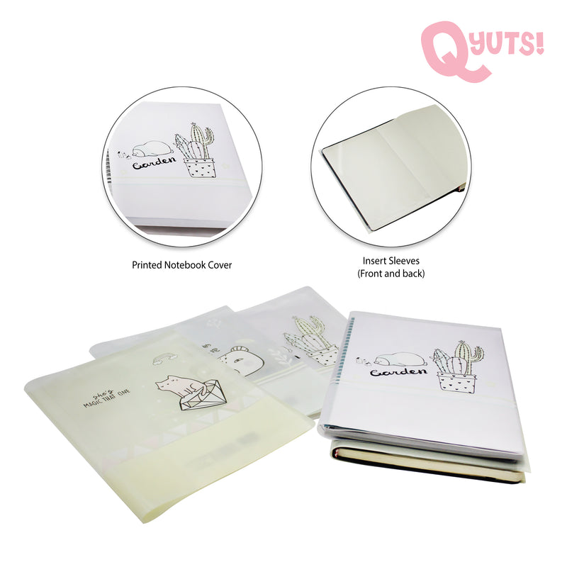 Set of 4 Cute Folded Notebook Cover