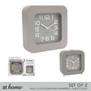 Winona Wall & Alarm Clock Set