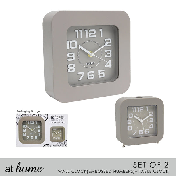 1 pc Winona Wall & Alarm Clock Set